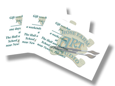 Gift tokens Painting holidays