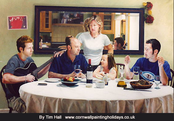 Portrait painting by Tim Hall